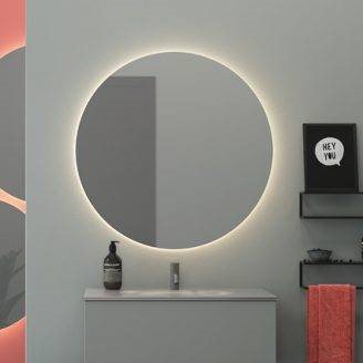 Dansani Corona spejl med integreret lys 90 cm